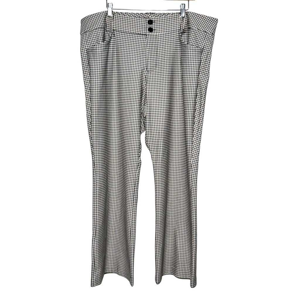 Studio Torrid Houndstooth Bootcut Luxe Ponte Trouser Pants 22S Stretch Classic - Picture 8 of 15